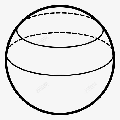 球面段减法信号图标svg_新图网 https://ixintu.com 3d 信号 减法 删除 延迟 形状 技术图纸 更多 球面段 绘图