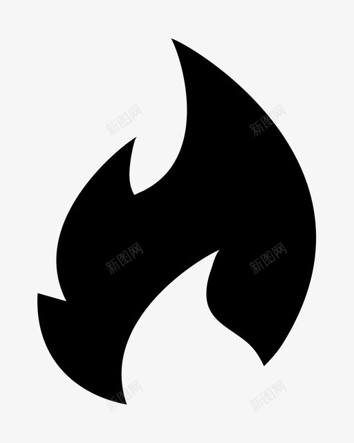 火焰野火警告图标svg_新图网 https://ixintu.com 危险 实验室 小心易燃 火炬 火焰 燃烧 着火 警告 野火