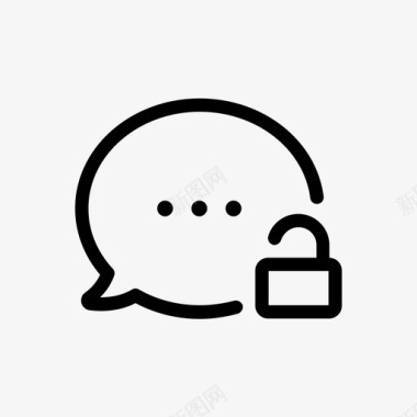 私人对话安全对话锁定文本图标图标
