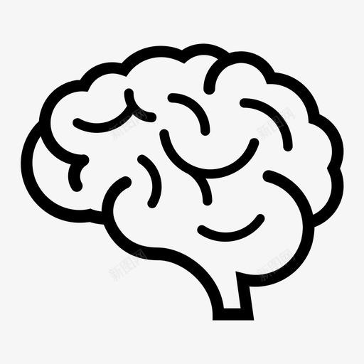 脑头人图标svg_新图网 https://ixintu.com 人 器官 头 头脑 思考 脑 记忆