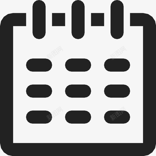 日历月目标时间表图标svg_新图网 https://ixintu.com 事件 提醒 日历 日期 日程安排 时间表 月目标 计划 重新安排