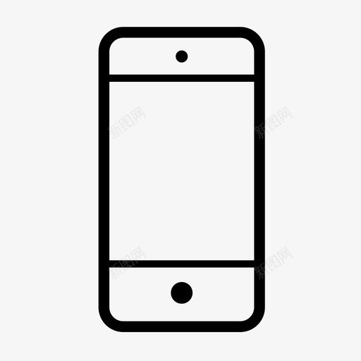 智能手机应用程序按钮图标svg_新图网 https://ixintu.com 屏幕 应用程序 手机 按钮 携带 智能手机 设备