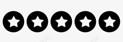 5星评论推荐图标图标