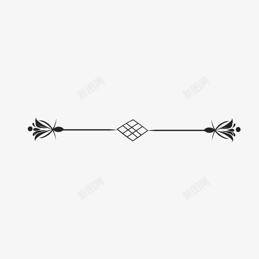 线条装饰曲线图标svg_新图网 https://ixintu.com 几何 图案 对称 手绘 曲线 线条装饰 花卉 设计