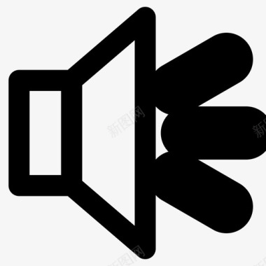 扬声器说话者声音图标图标