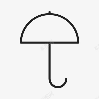 伞信号雨图标图标