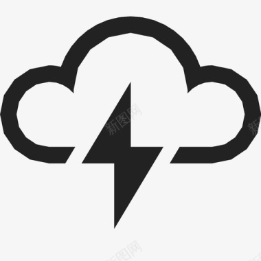 雷雨征兆严重图标图标