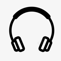 听着音乐健身耳机通话耳朵图标高清图片