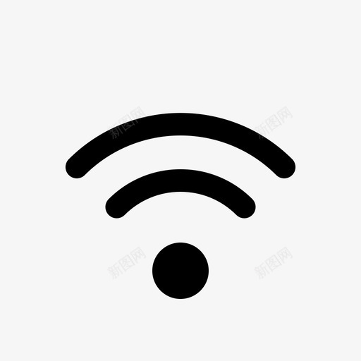 wifi系统强度图标svg_新图网 https://ixintu.com wifi 互联网 信号 可用性 强度 接口 操作系统 程序 系统 路由器 软件 连接性