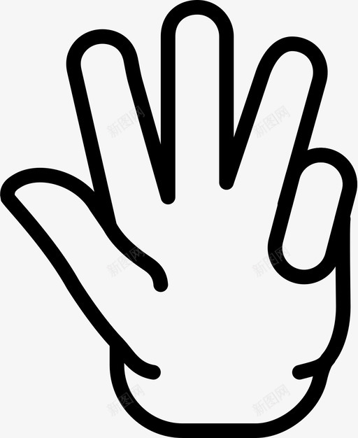 四个手指运输开始图标svg_新图网 https://ixintu.com 信息 四个手指 开始 手 手势 指示器 数量 测量 粉碎图标手势轮廓 计数 运输