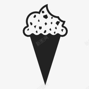 冰淇淋筒标记转发图标图标