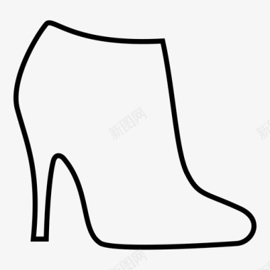 高跟鞋活动女鞋图标图标