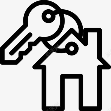 房子钥匙房间保护图标图标