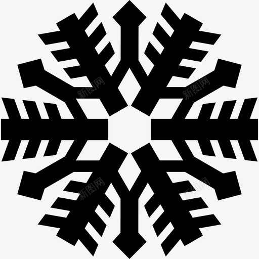 雪花形状形状尖图标svg_新图网 https://ixintu.com 尖图标 形状 雪花形状