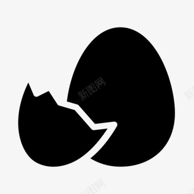 蛋孵化食物图标图标