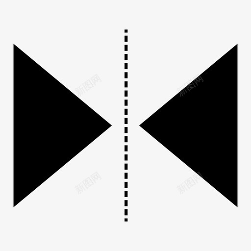 垂直反射三角形变换图标svg_新图网 https://ixintu.com 三角形 分割 分区 变换 垂直反射 对立面 形状 部分 镜像