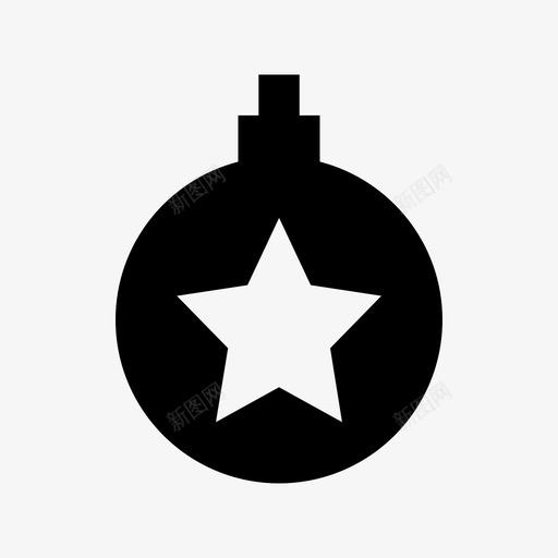圣诞饰品马克趣味图标svg_新图网 https://ixintu.com 圣诞和复活节材料设计图标 圣诞饰品 星星 炸弹 趣味 饰品球 马克