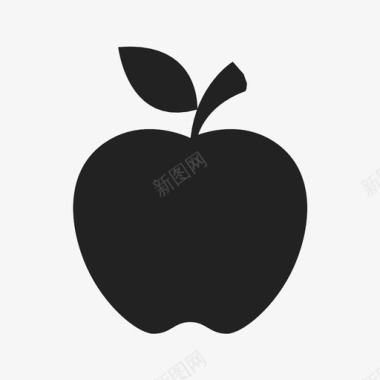 苹果松脆晚餐图标图标