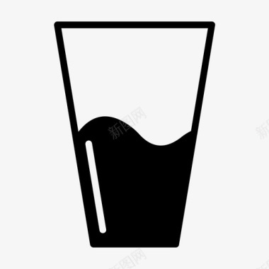玻璃杯饮料液体图标图标