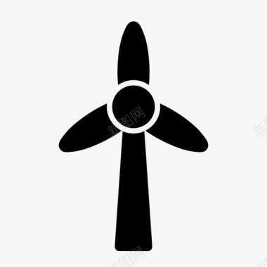 风力涡轮机替代品堂吉诃德图标图标