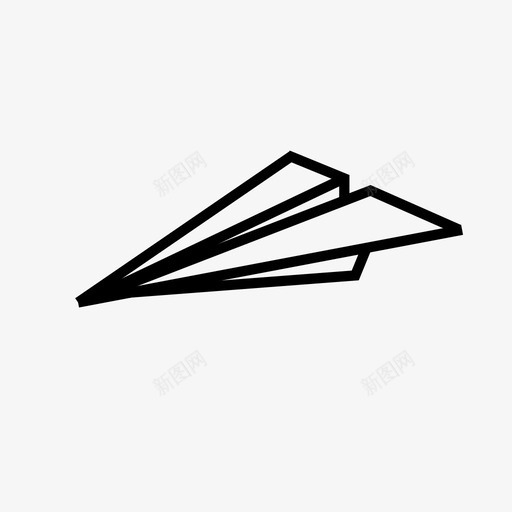 纸飞机折纸喷气式飞机图标svg_新图网 https://ixintu.com 喷气式飞机 手工制作 折叠 折纸 纸飞机 飞行