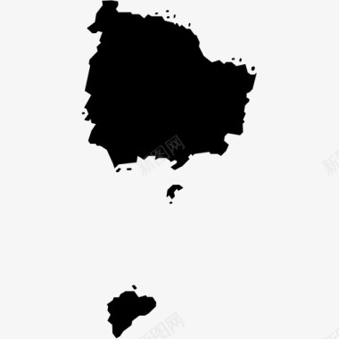 诺福克岛大洋洲地图图标图标