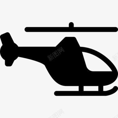 直升机旅行运输图标图标