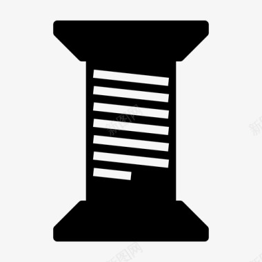 圆锥体已售出缝纫图标图标
