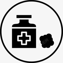 重瓶消毒剂观治图标高清图片