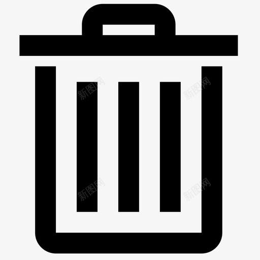 垃圾桶盒子罐子图标svg_新图网 https://ixintu.com 96x96像素完美 删除 垃圾桶 应用程序接口48x48 盒子 罐子