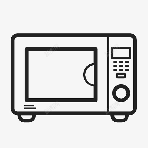 微波炉技术即食食品图标svg_新图网 https://ixintu.com 即食食品 厨房用具 取暖 微波炉 快餐 技术 暖气 烹饪
