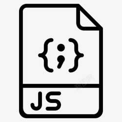 JS脚本文件应用程序文档图标高清图片