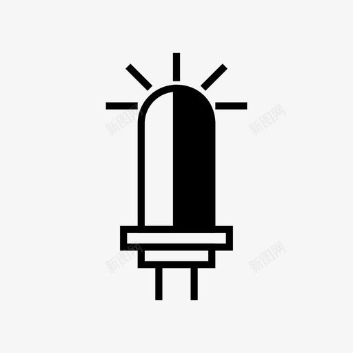 siren lamp图标svg_新图网 https://ixintu.com siren lamp