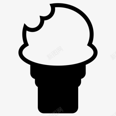 冰淇淋蛋卷派杰作图标图标