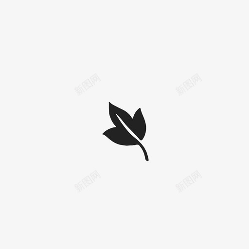 叶茎植物图标svg_新图网 https://ixintu.com 叶 图案 手绘 植物 生长 绿色 脉 自然 花卉 茎