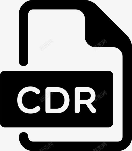 cdr类型图标svg_新图网 https://ixintu.com cdr 文件 文件类型 文档 核心 沿 清洁 滴加液 类型 粘液 补充