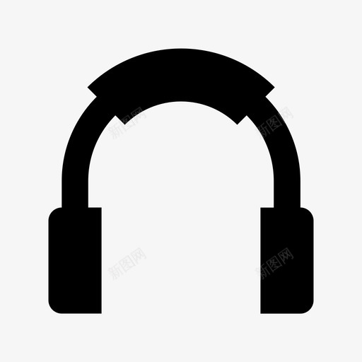 耳机无手持图标svg_新图网 https://ixintu.com 已售 手持 无 移动和智能设备材料设计图标 粗体 耳塞 耳机 耳机扬声器 金色 音频