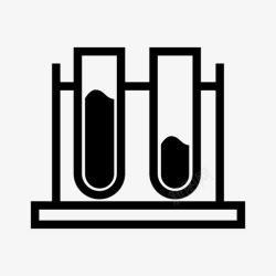 icon更多展示项目试管架物体材料图标高清图片