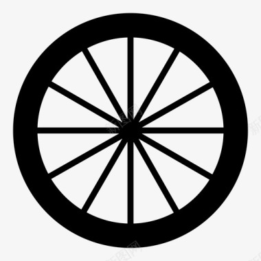 轮子圆圈自行车图标图标