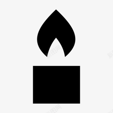 蜡烛火焰家电材料标图标图标