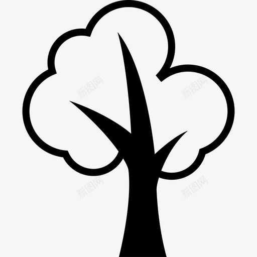 树自然基本图标svg_新图网 https://ixintu.com 基本图标 树 自然