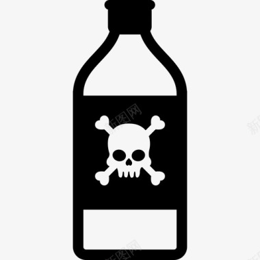 毒瓶子讨厌的图标图标
