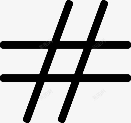 hastag1图标svg_新图网 https://ixintu.com hastag1