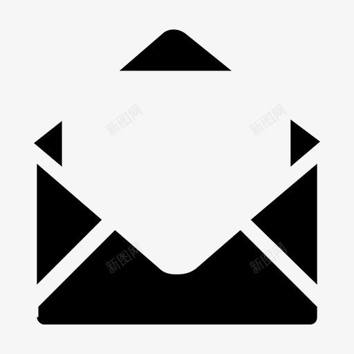 邮件发送添加图标svg_新图网 https://ixintu.com 传递 发送 打开 指示 添加 生活方式填充 签名 转发 邮件