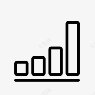 上升图信息增长图标图标