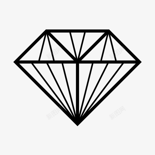 钻石联合下一个图标svg_新图网 https://ixintu.com 下一个 有价值 珍贵 移除 联合 资产 重要 金钱 钻石 附加 高