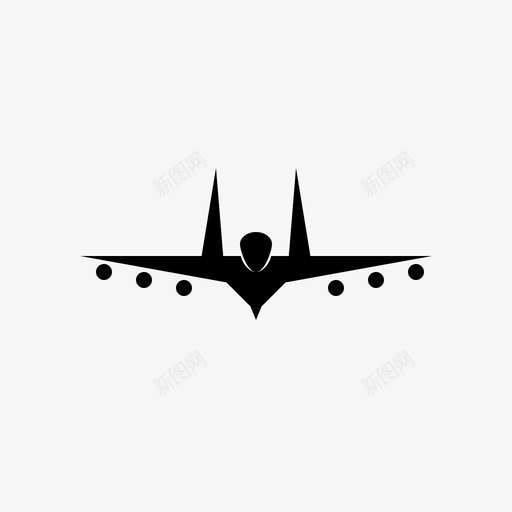 战斗机空军陆军图标svg_新图网 https://ixintu.com 军用 各种字形图标 喷气式飞机 战斗机 旅行 空军 陆军 飞行