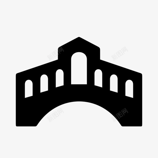 里亚尔托大桥威尼斯旅游景点图标svg_新图网 https://ixintu.com throb 威尼斯 意大利 旅游景点 旅游目的地 无线 智能手机 脉冲 跳动 里亚尔托大桥