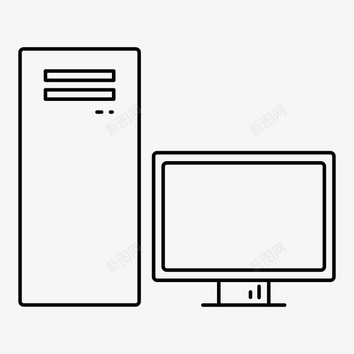 计算机显示器mac图标svg_新图网 https://ixintu.com mac pc 塔 屏幕 显示器 监视器 系统 系统单元 计算机