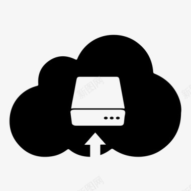云存储云数据备份上传图标图标